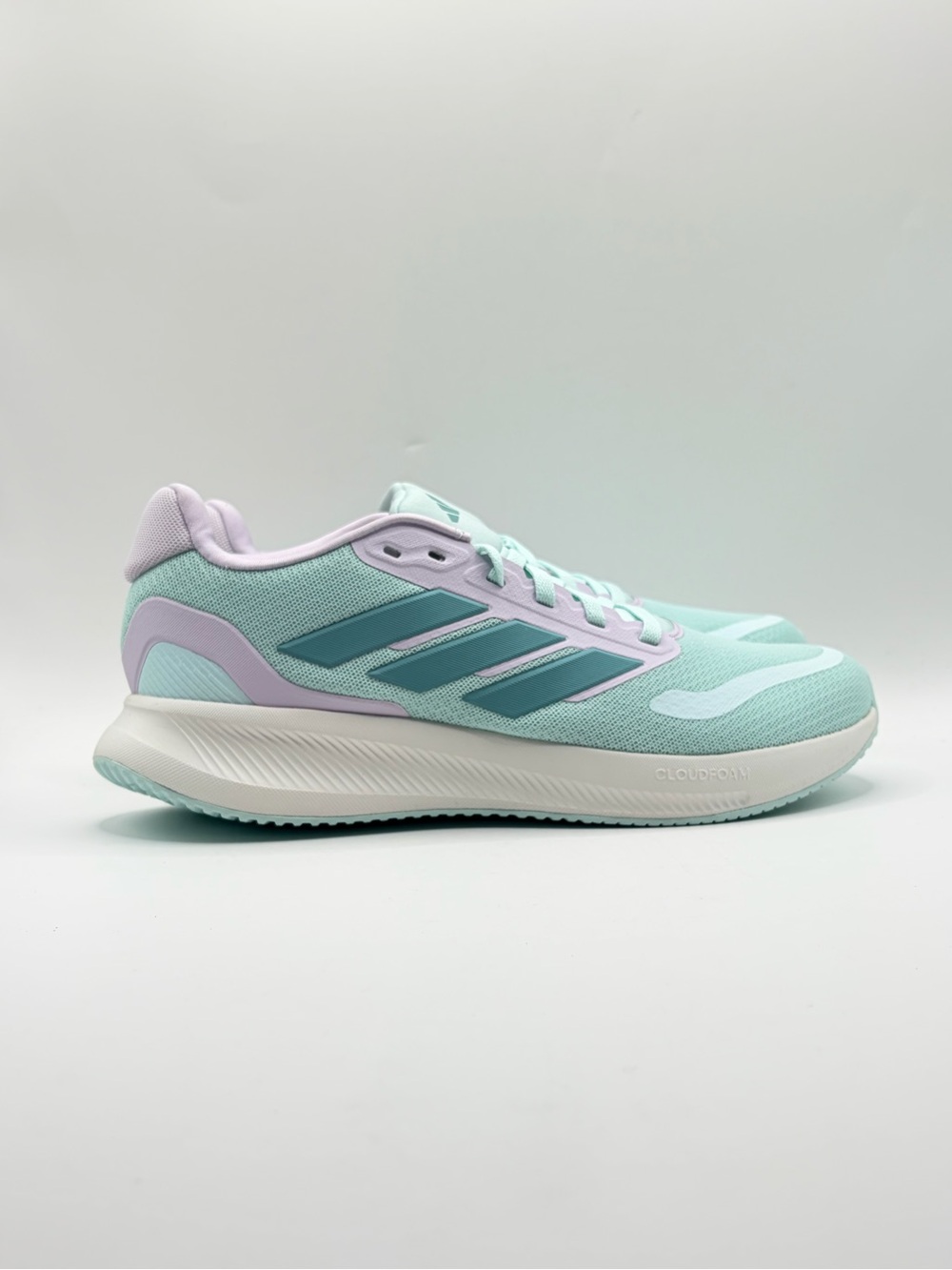 Adidas Runfalcon 5 J Running Shoe - Mint & Lilac 6.5Y/7.5W